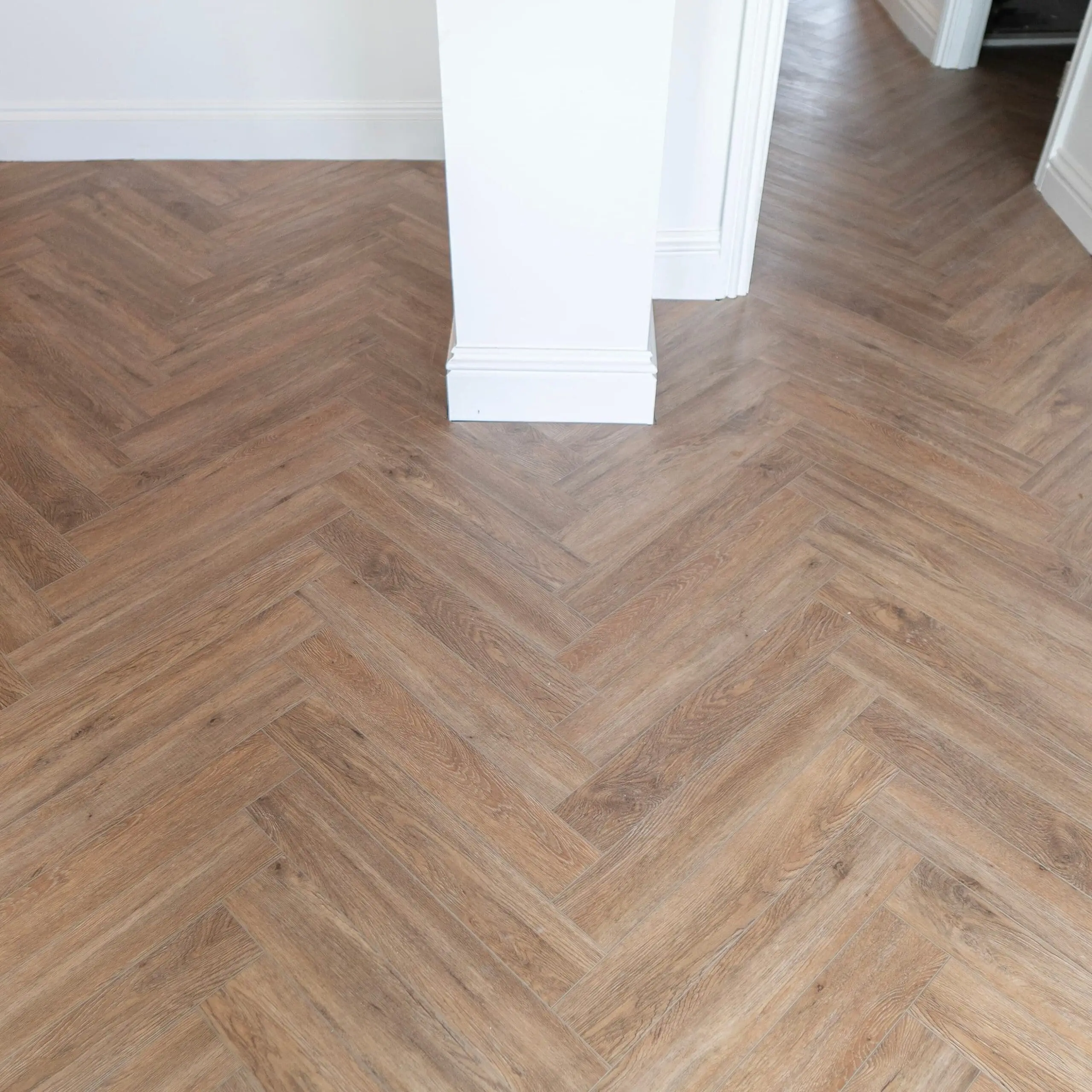 Pro Herringbone 5mm Rustic Country Oak Luxury Vinyl Click Flooring