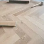Smoked Limed Oak Herringbone Flooring