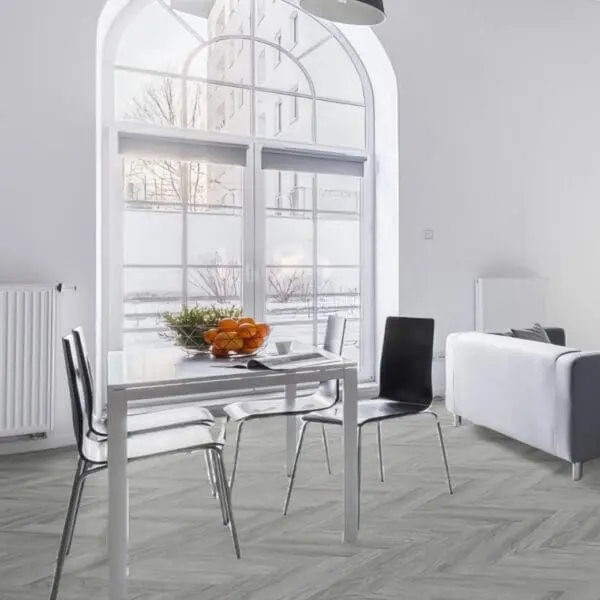 Pro Herringbone 5mm Dark Grey Oak Luxury Vinyl Click Flooring
