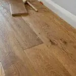 Medium Oak Herringbone Engineered Flooring in Living Room
