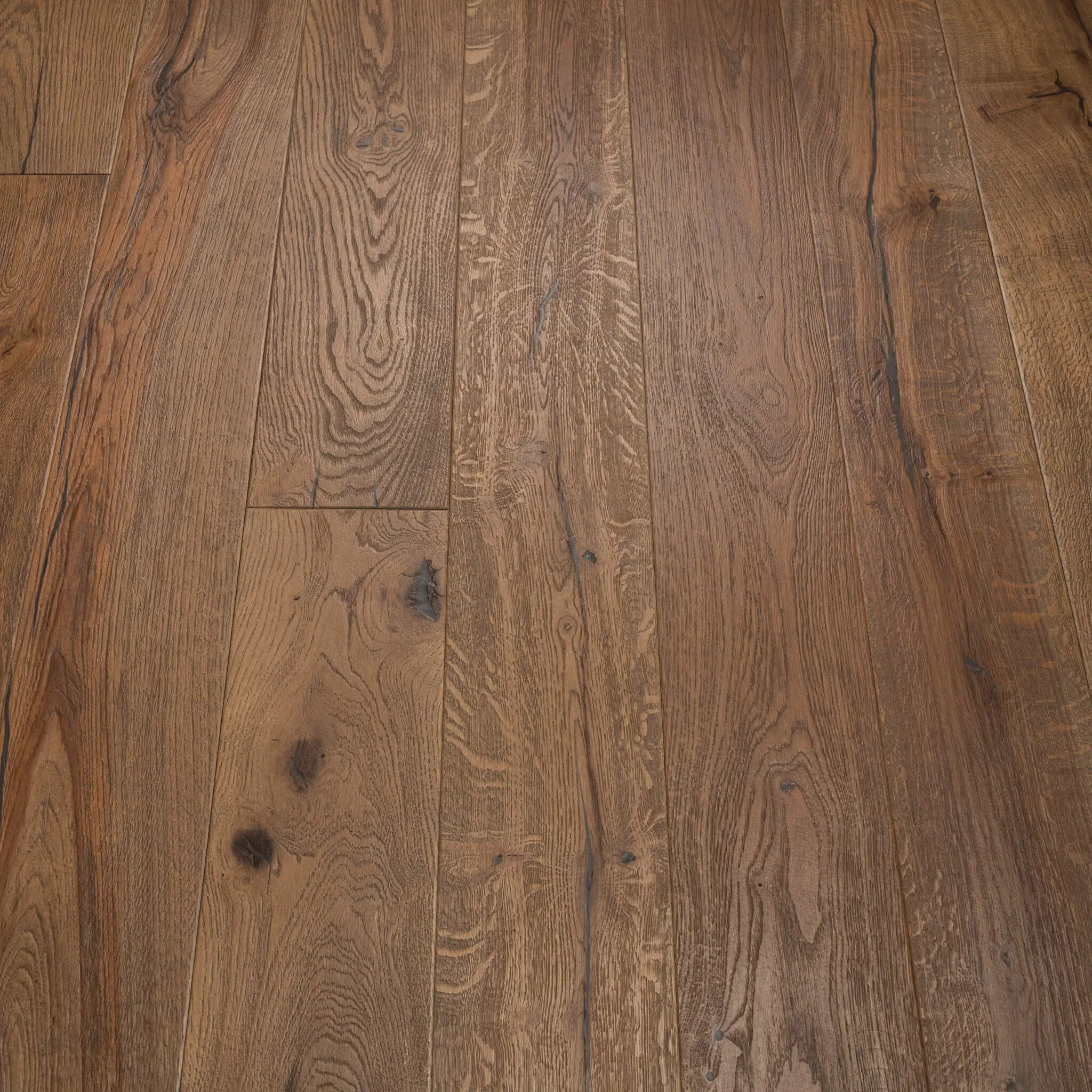 New York 20/6 x 190mm Medium Oak Distressed Premium Engineered Wood Flooring