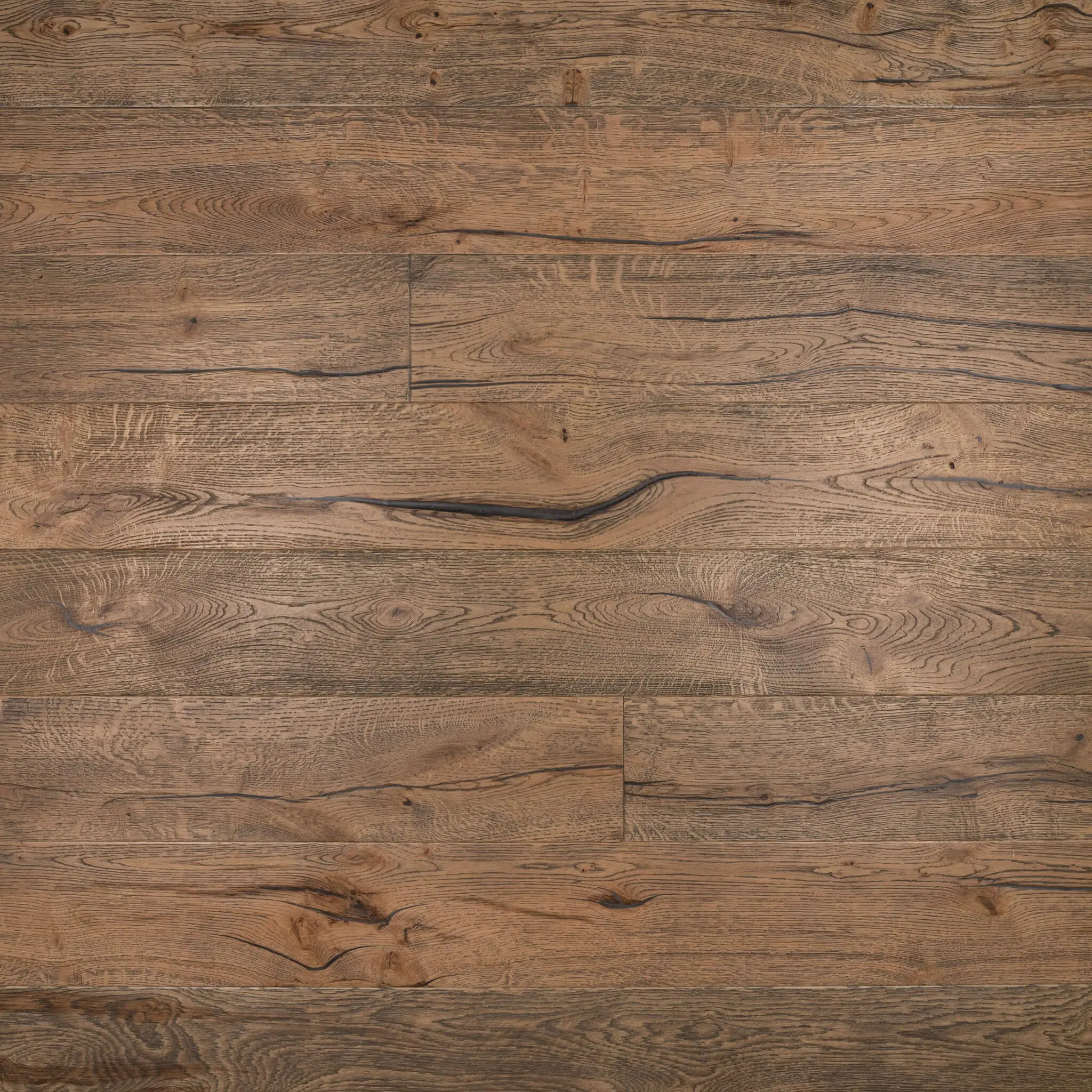 190mm Smoked Oak Distressed Engineered Wood Flooring