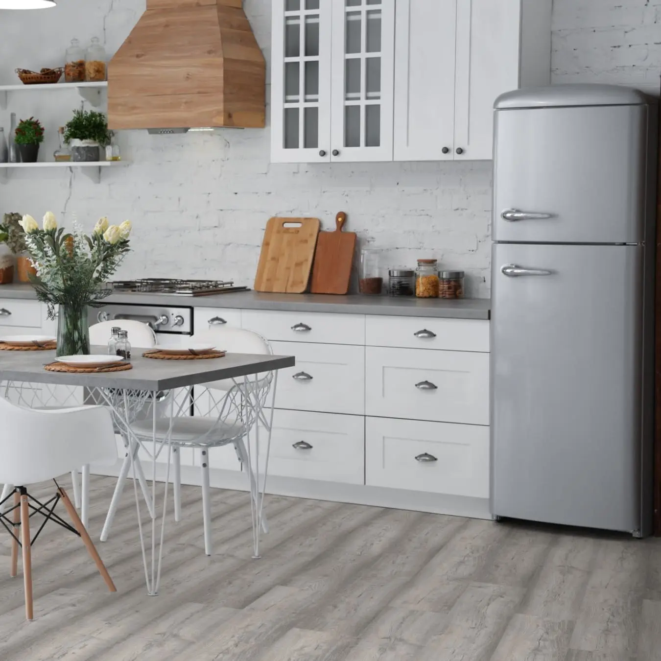 Home Classic 12mm Distressed Grey Oak 4V Laminate Flooring