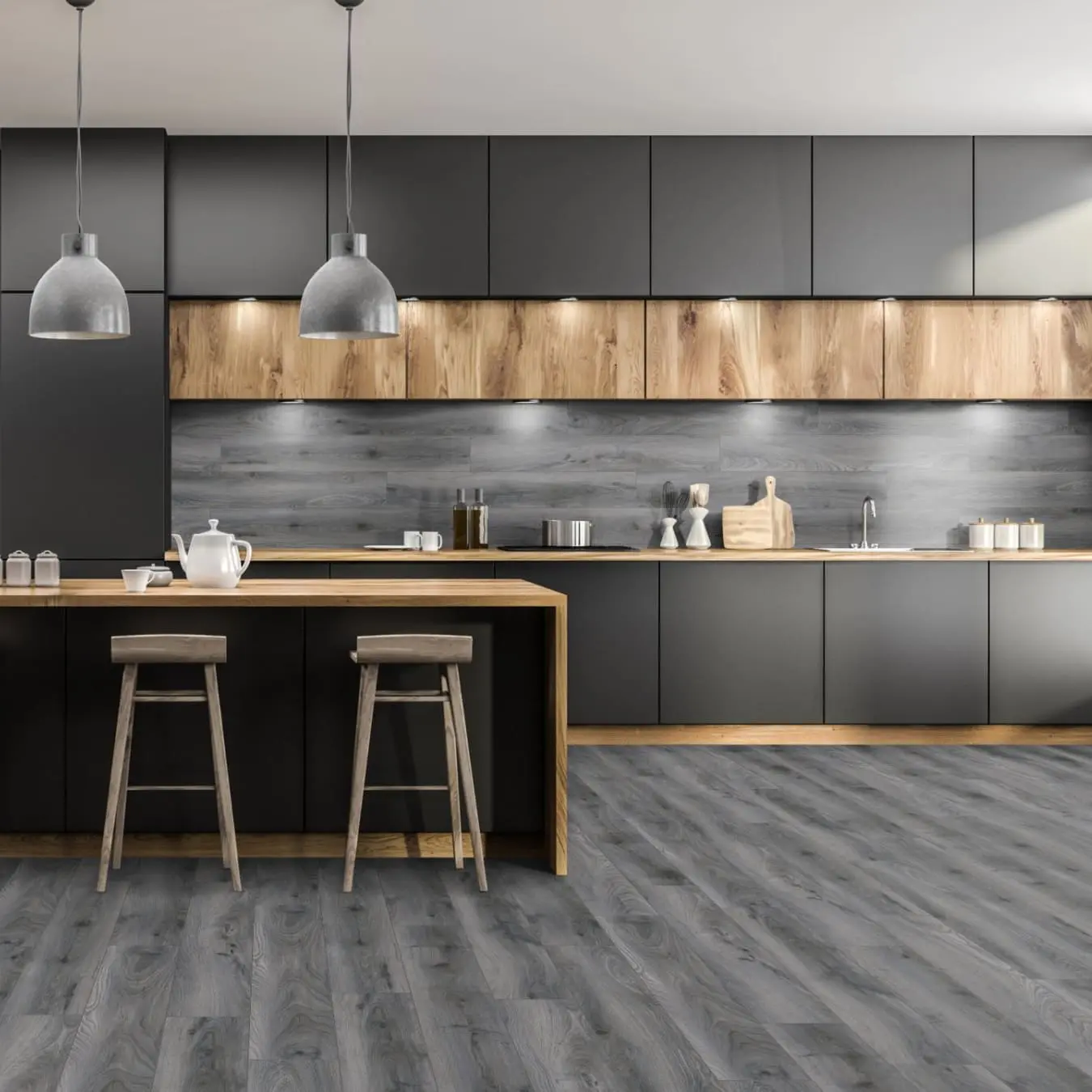 Home Classic 12mm Vintage Grey Oak 4V Laminate Flooring