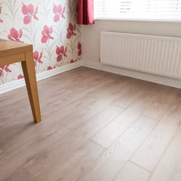 Cambridge 12mm Nude Oak AC5 Laminate Flooring in Living Room