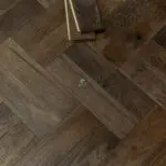 Riviera 14/3 x 90mm Smoky Brushed Oak Herringbone Engineered Wood Flooring