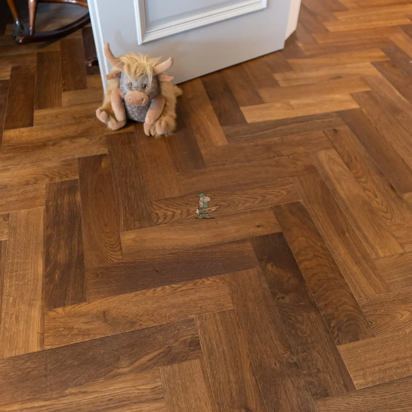 Riviera 14/3 x 90mm Double Smoked Oak Herringbone Engineered Wood Flooring