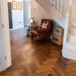Riviera 14/3 x 90mm Double Smoked Oak Herringbone Engineered Wood Flooring