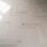 Oak Herringbone Laminate Flooring in Kitchen
