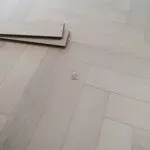 Oak Herringbone Laminate Flooring in Kitchen