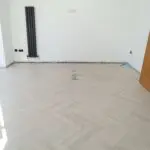 Oak Herringbone Laminate Flooring in Kitchen