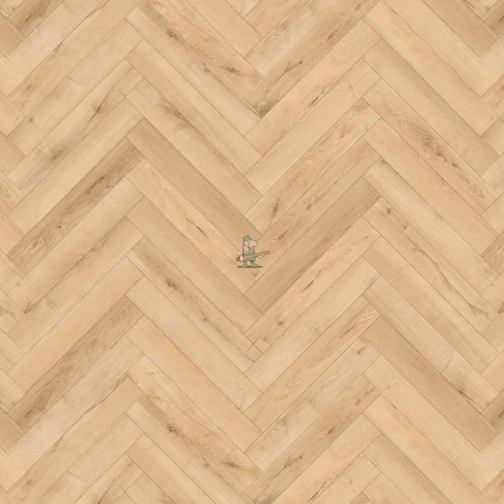 Flair 12mm Shortbread Oak Herringbone Laminate Flooring
