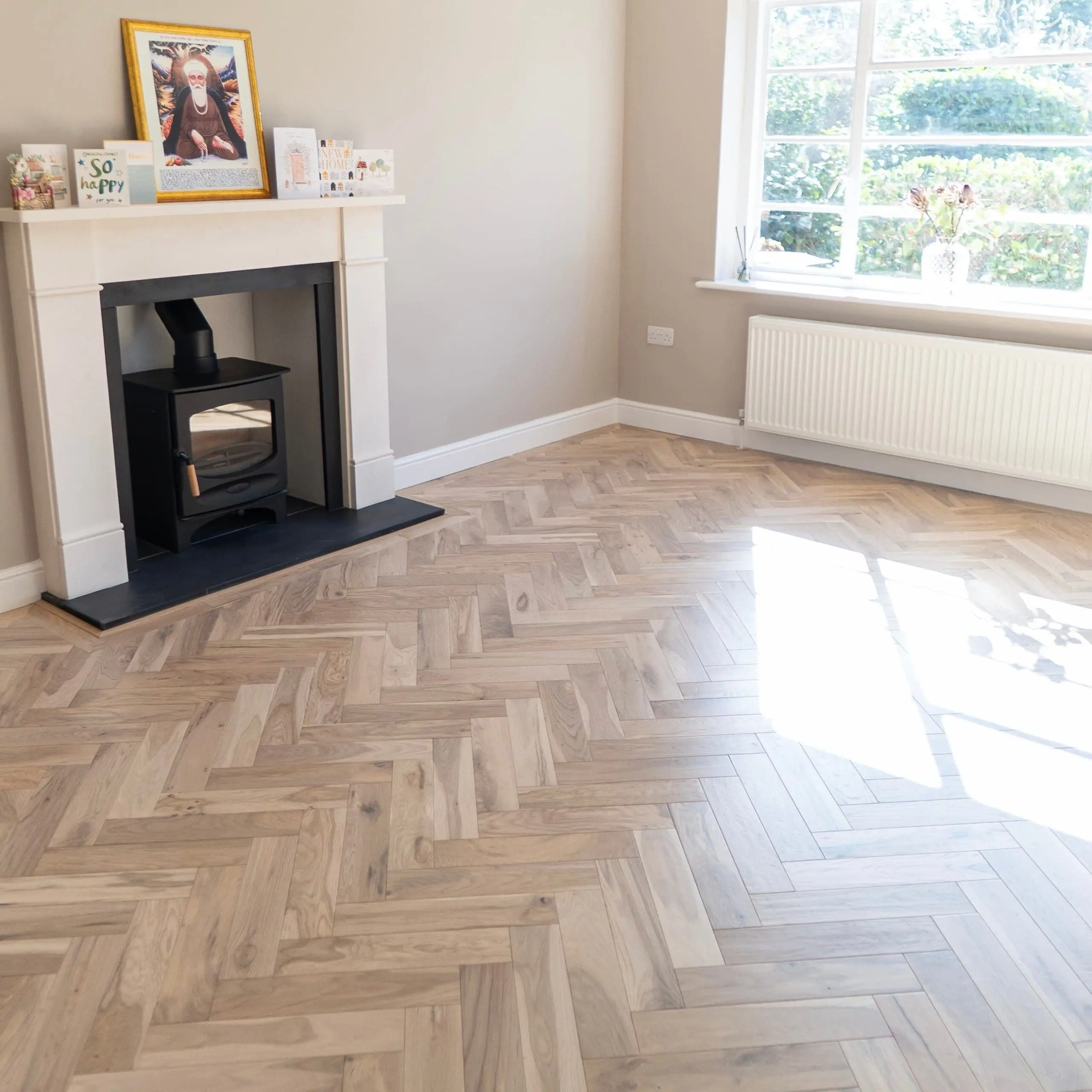 Cambridge 20/5 x 70mm Worn Cathedral Oak Herringbone Engineered Wood Flooring