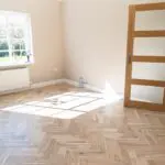 Oak Herringbone Engineered Wood Flooring in Living Room
