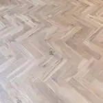 Oak Herringbone Engineered Wood Flooring in Living Room