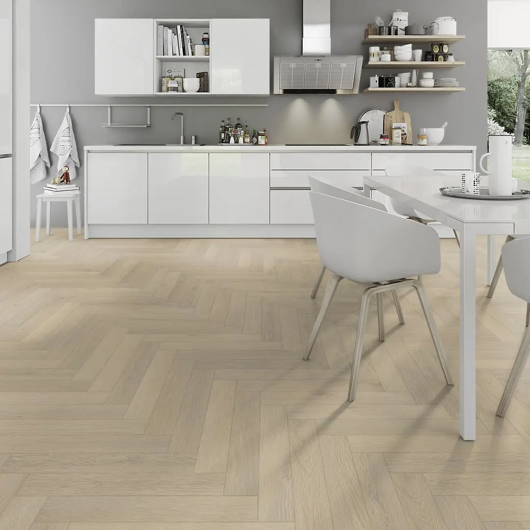 FHL014 Savannah Oak 12mm Laminate Herringbone Flooring