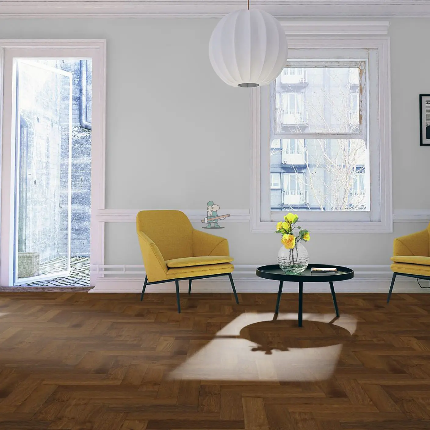 Espresso Oak 15/4 x 90mm Heritage Herringbone Engineered Wood Flooring