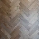 Old Harbour Oak Herringbone Engineered Wood Flooring with a brushed and oiled finish