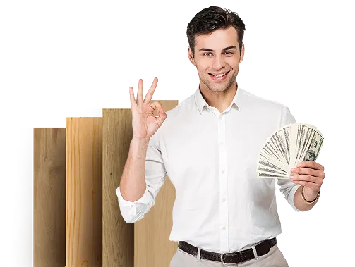 Person with money