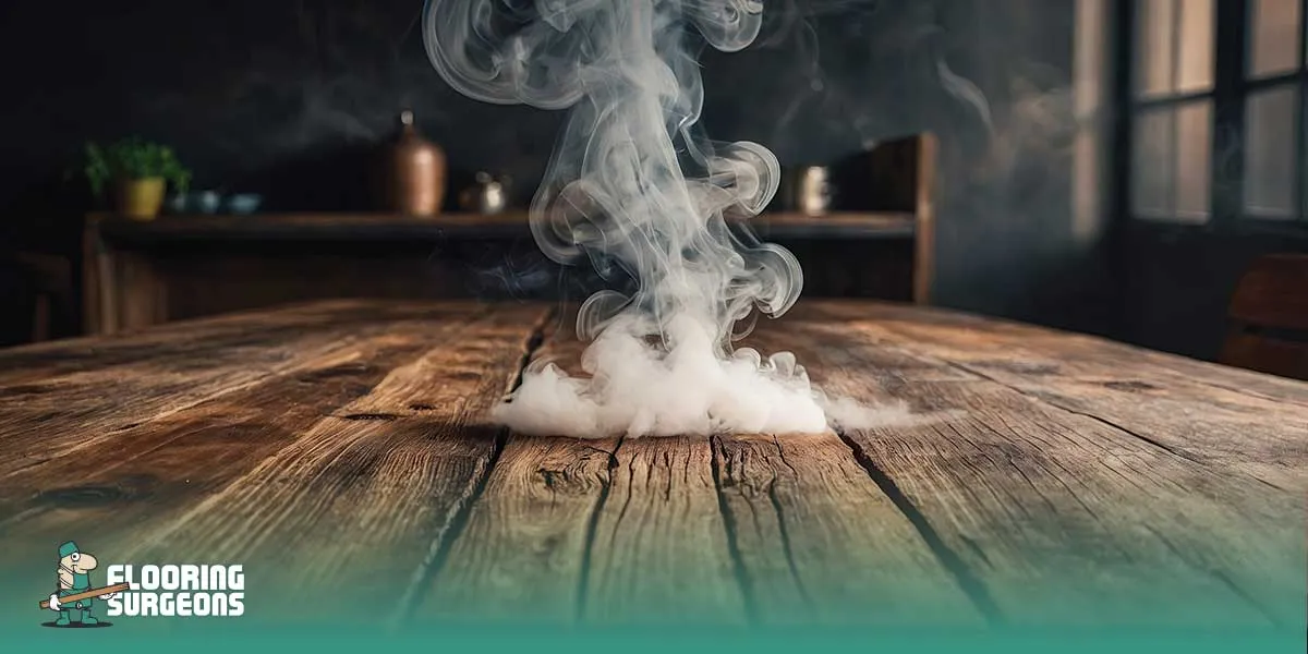 smoked wood flooring