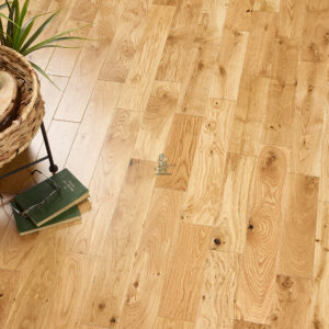 Alabama 90mm Classic Natural Lacquered Oak Solid Wood Flooring