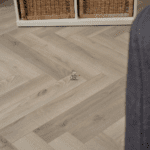 Greige Oak Herringbone Laminate