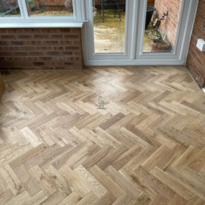 50sqm 📦 Pallet 18mm Natural Lacquered Oak Parquet Solid Wood Flooring