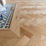 Riviera 18/3 x 80mm SMALL Natural Oak Herringbone Engineered Wood Flooring