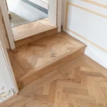 Riviera 18/3 x 80mm SMALL Natural Oak Herringbone Engineered Wood Flooring