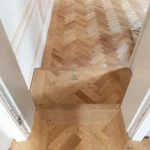 Riviera 18/3 x 80mm SMALL Natural Oak Herringbone Engineered Wood Flooring
