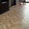 Austrian Chevron 8mm Natural Rustic Oak 4V Laminate Flooring