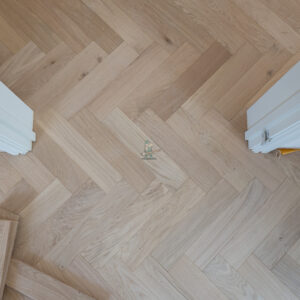 Riviera 14/3 x 90mm Pale Invisible Oak Herringbone Engineered Wood Flooring