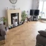 CMHB1002 - Natural Brushed Oiled Herringbone Engineered Wood Flooring