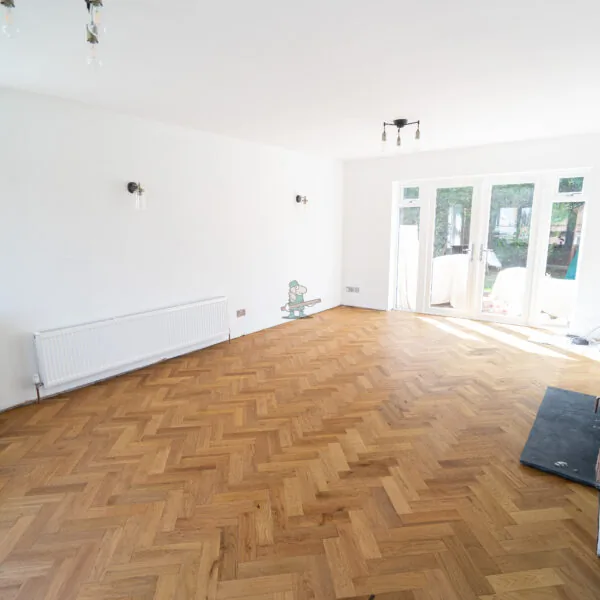 Burntwood Oak Herringbone Engineered Wood Flooring 10/3 x 80mm
