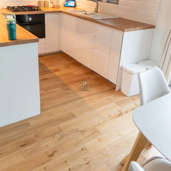 Nevada 14/3 x 125mm Natural Brushed Lacquered Oak Engineered Wood Flooring