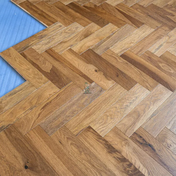 Nature 15/4 x 90mm Golden Wheat Oak Herringbone Engineered Wood Flooring