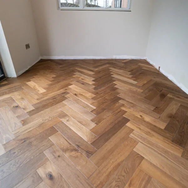 Nature 18/5 x 100mm LARGE Double Smoked Oak Herringbone Engineered Wood Flooring