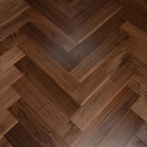 Nashville 14/3 x 125mm Smooth American Walnut Herringbone Engineered Flooring