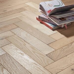 Nature 15/4 x 90mm Seashell Oak Herringbone Engineered Wood Flooring