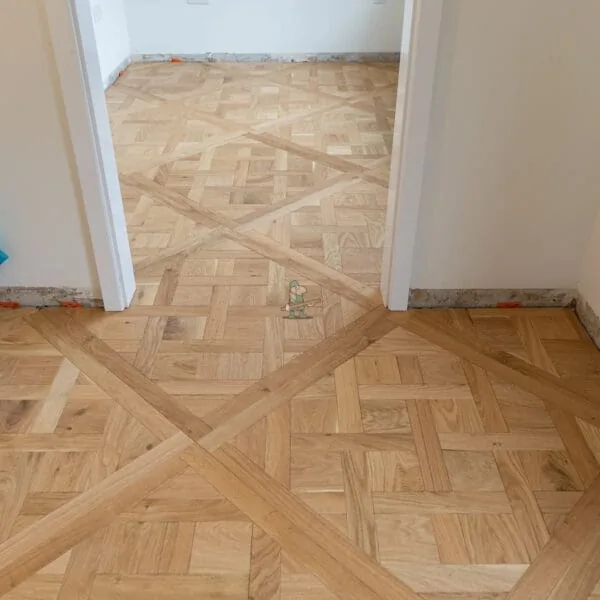 Nevada 20/4 Brushed Natural Oak Engineered Versailles Panel Wood Flooring