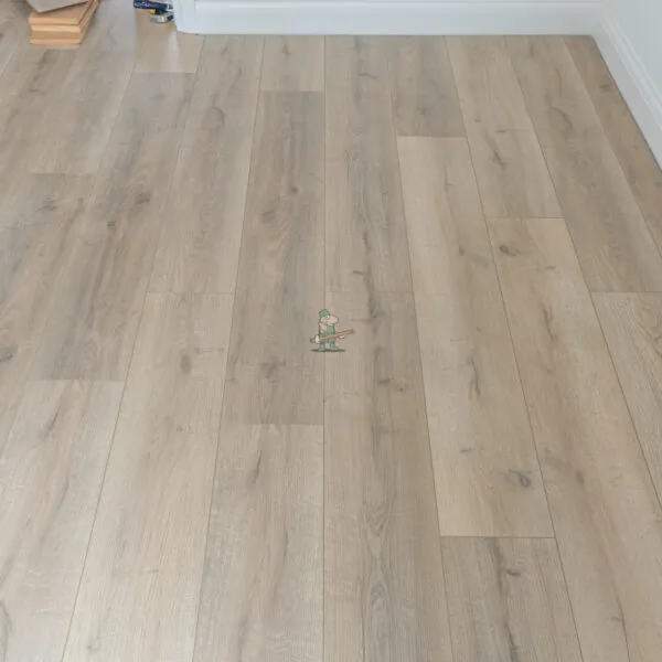 Grey Beige Oak 12mm Classic Laminate Flooring