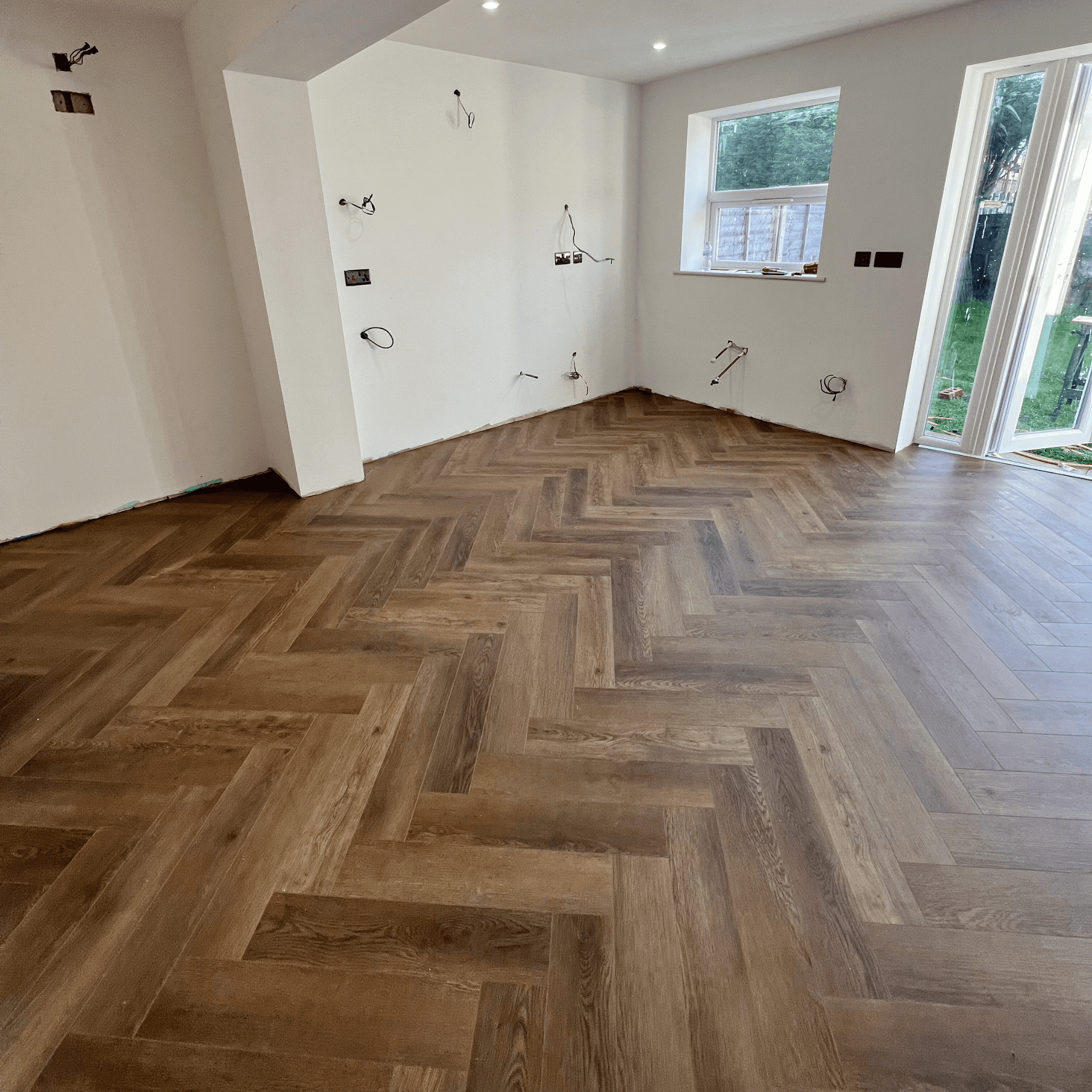 Hydro Pro Herringbone 5mm Caramel Luxury Vinyl Click Flooring
