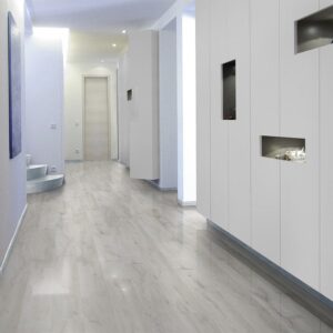 Home High Gloss 8mm Stone White Oak 4V Laminate Flooring