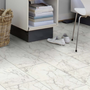 Premium 8mm White Storm Tile Effect Laminate Flooring
