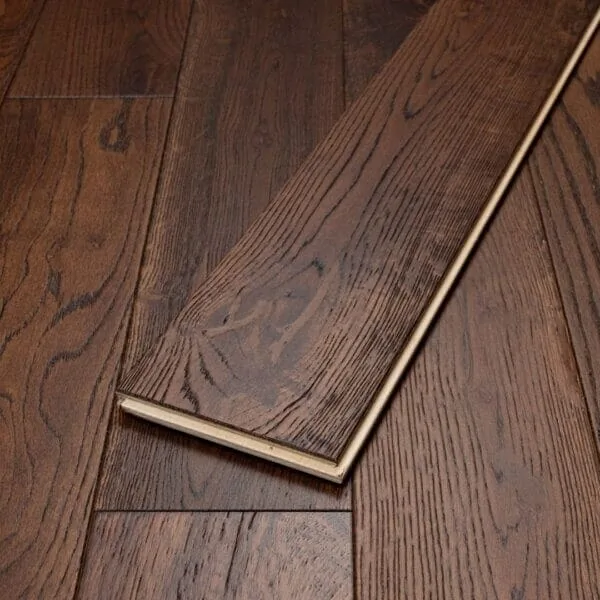 Nevada 14/3 x 125mm Smoky Brushed Lacquered Engineered Wood Flooring