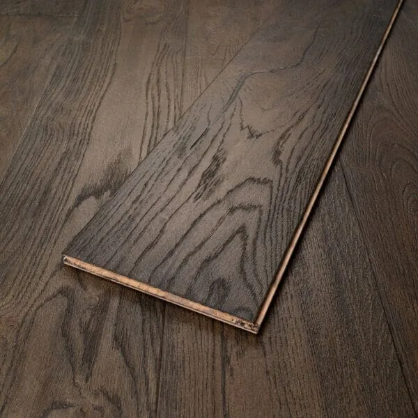 New York 15/4 x 220mm Black Knight Distressed Premium Hard Waxed Oiled Engineered Wood Flooring