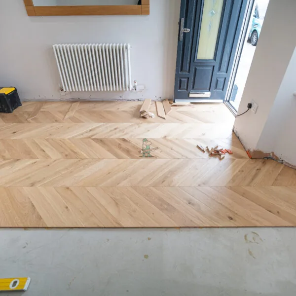 Nevada 14/3 x 90mm Natural Oiled Oak Chevron Engineered Wood Flooring