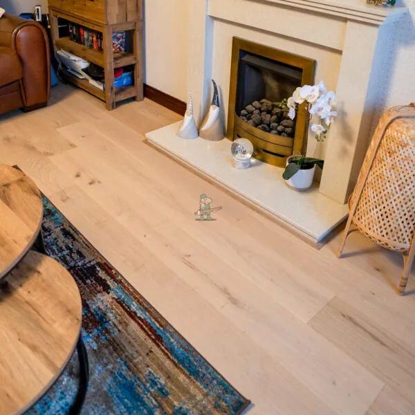 Nevada 14/3 x 190mm Pale Invisible Lacquered Engineered Wood Flooring