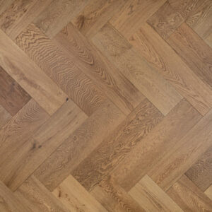 Riviera Click 14/3 x 150mm Caramel Oak Herringbone Engineered Wood Flooring