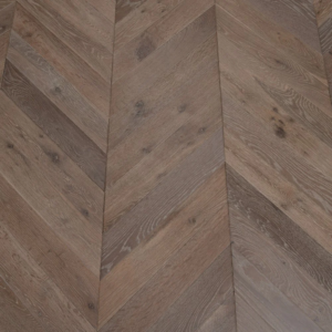 Nevada 14/3 x 90mm Brown Waxed Haze Oak Chevron Engineered Wood Flooring